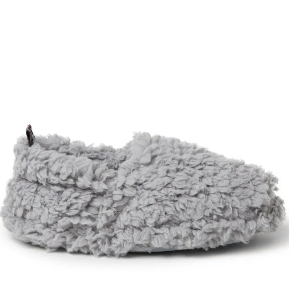 Dearfoams Sleet Skye Teddy Closed Back Slippers